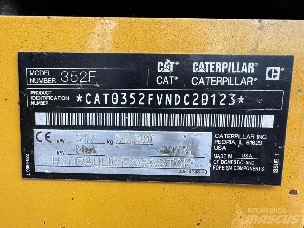 CAT 352F 特殊油圧ショベル