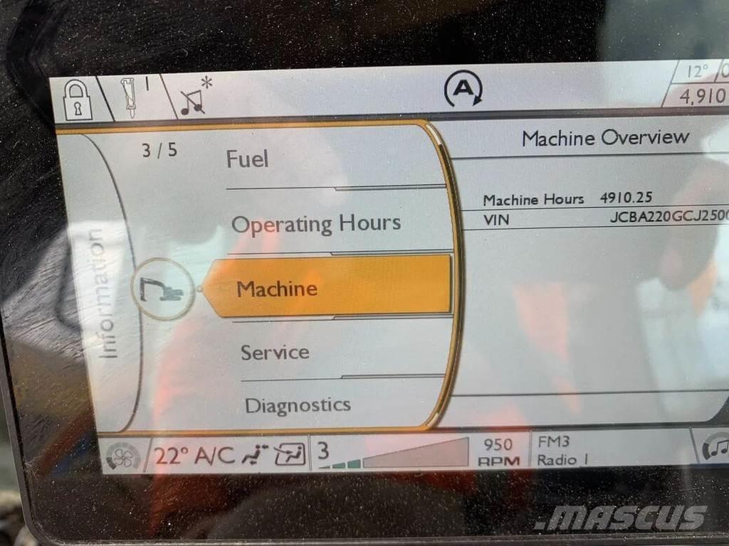 JCB JS220X 大型油圧ショベル12t以上（パワーショベル・ユンボ）