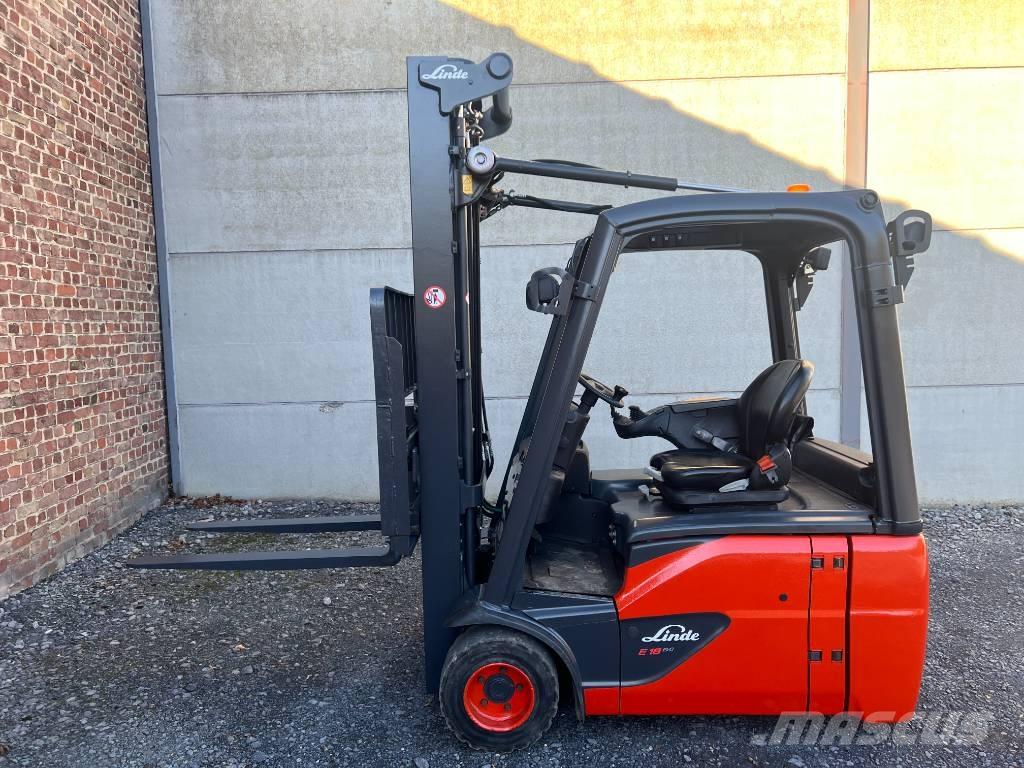 Linde E18-02 EVO バッテリーフォークリフト