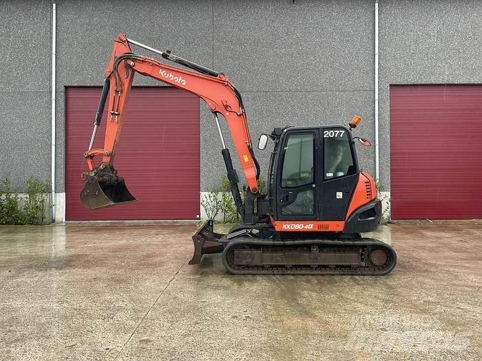 Kubota KX080-4a 中型油圧ショベル 7ｔ-12ｔ（ユンボ・パワーショベル・バックホー）