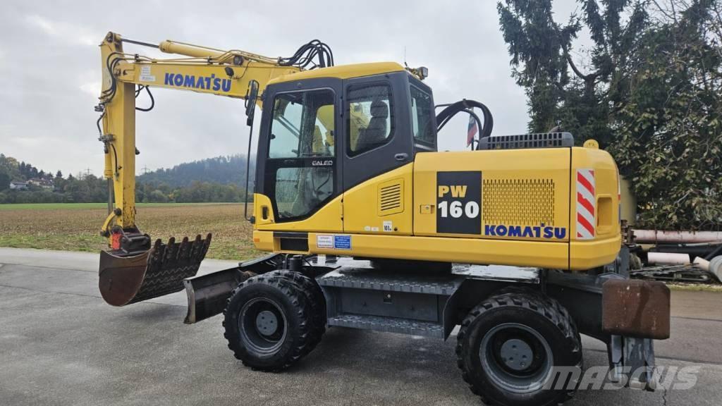 Komatsu PW 160-7K ホイール式油圧ショベル（パワーショベル・ユンボ・バックホー）