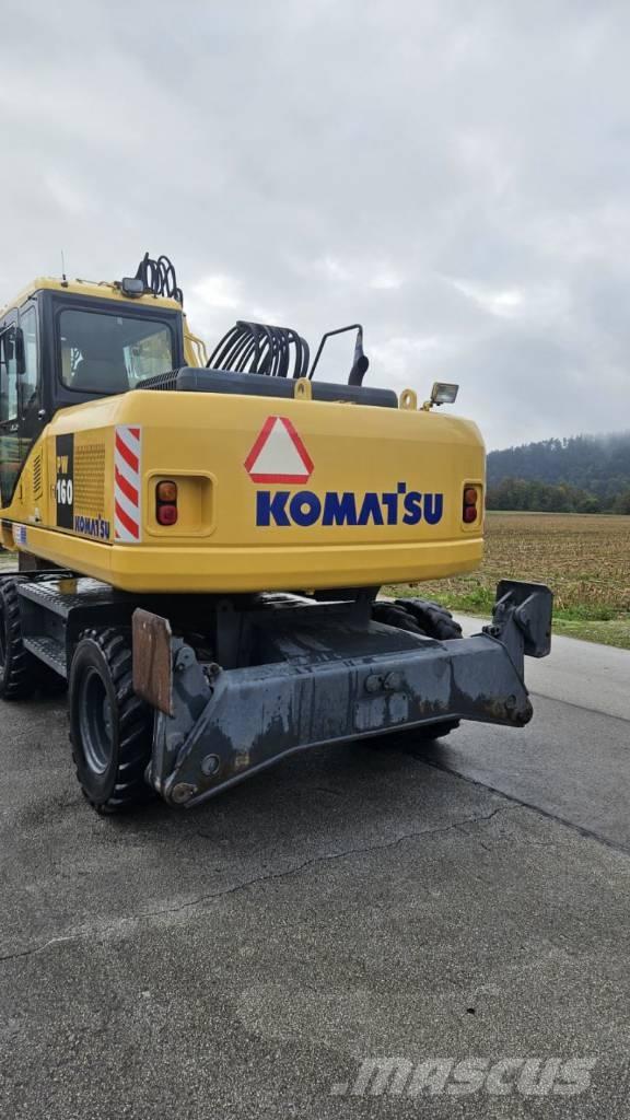 Komatsu PW 160-7K ホイール式油圧ショベル（パワーショベル・ユンボ・バックホー）