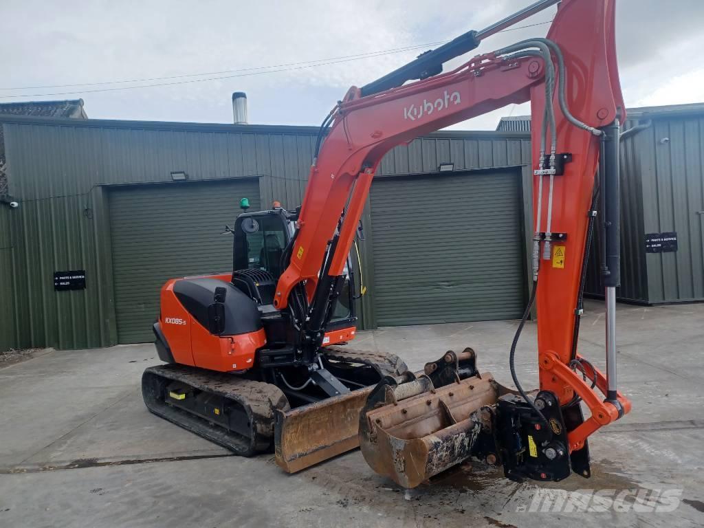 Kubota KX 085-5 中型油圧ショベル 7ｔ-12ｔ（ユンボ・パワーショベル・バックホー）