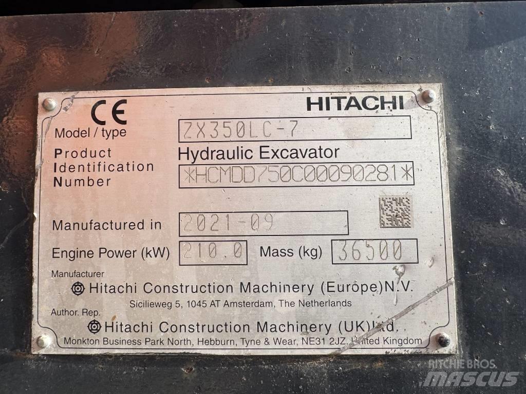 Hitachi ZX 350 LC-7 大型油圧ショベル12t以上（パワーショベル・ユンボ）