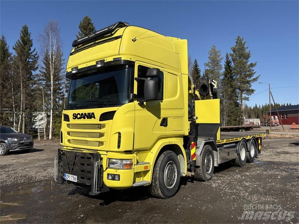 Scania R164G 8*4 クレーントラック、ユニック車