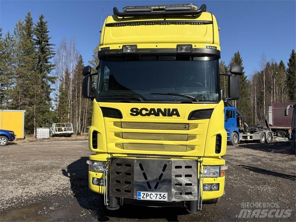 Scania R164G 8*4 クレーントラック、ユニック車
