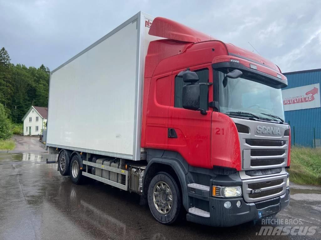 Scania R 490 LB ボックスボディー、ウイング、箱車