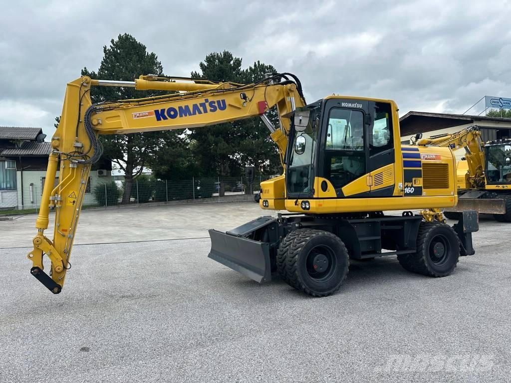 Komatsu PW 160-11EO ホイール式油圧ショベル（パワーショベル・ユンボ・バックホー）
