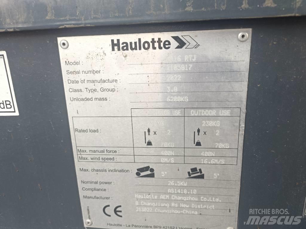 Haulotte HA16RTJ ブームリフト　屈伸型