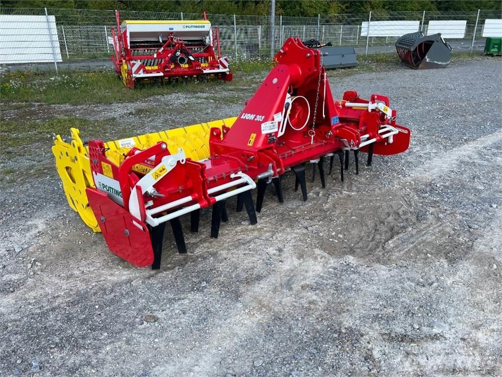 Pöttinger Lion 303 パワーハローとロータリーハロー