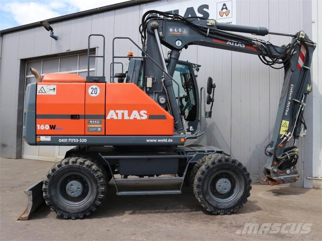 Atlas 160W-BLUE ホイール式油圧ショベル（パワーショベル・ユンボ・バックホー）
