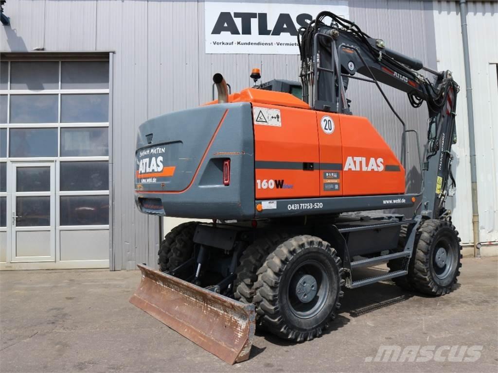 Atlas 160W-BLUE ホイール式油圧ショベル（パワーショベル・ユンボ・バックホー）