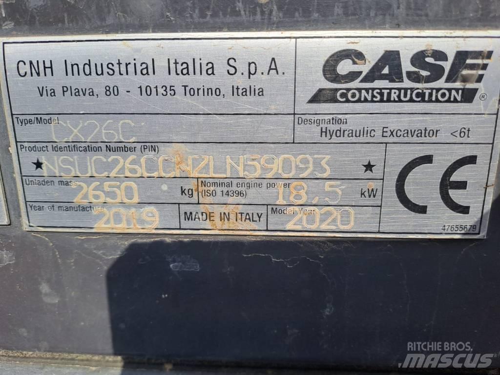 CASE CX 26 C ミニ油圧ショベル 7t以下（ミニユンボ・ミニディガー）