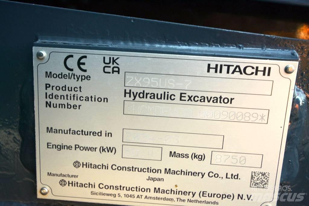 Hitachi ZX 95 US-7 中型油圧ショベル 7ｔ-12ｔ（ユンボ・パワーショベル・バックホー）