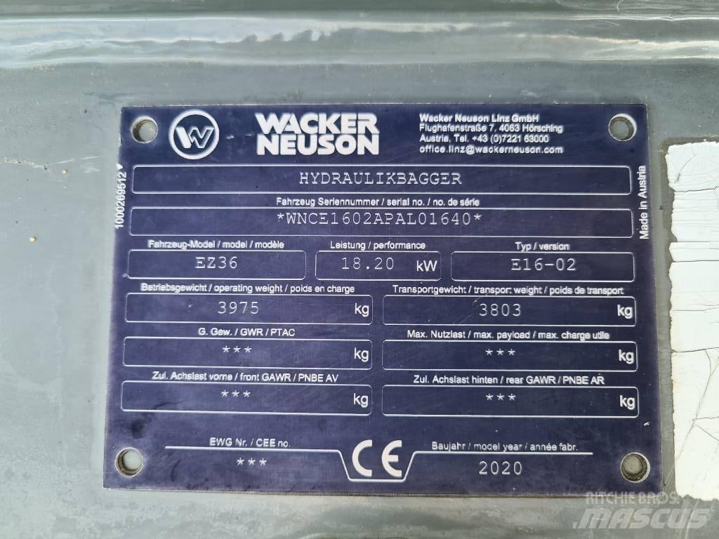 Wacker Neuson EZ36 大型油圧ショベル12t以上（パワーショベル・ユンボ）