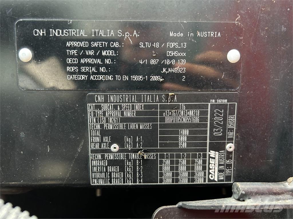 CASE Puma 185 CVX トラクター