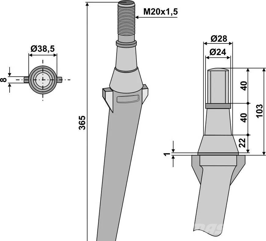  Krone, KE-tines シャーシ及びサスペンション