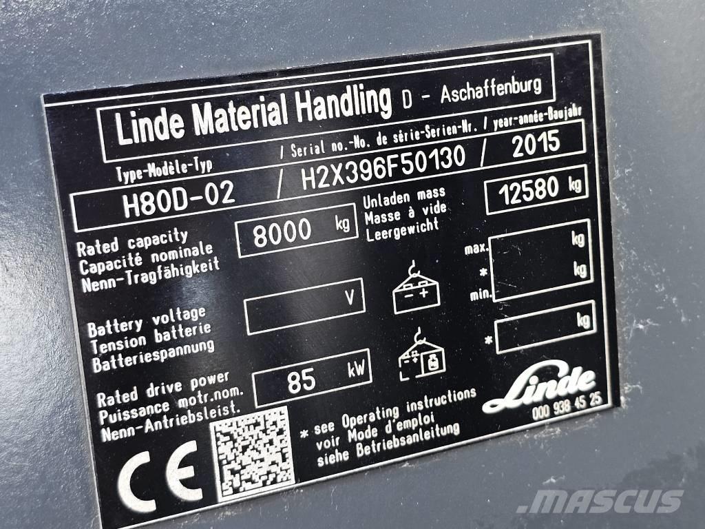 Linde H80D-02 ディーゼル・軽油