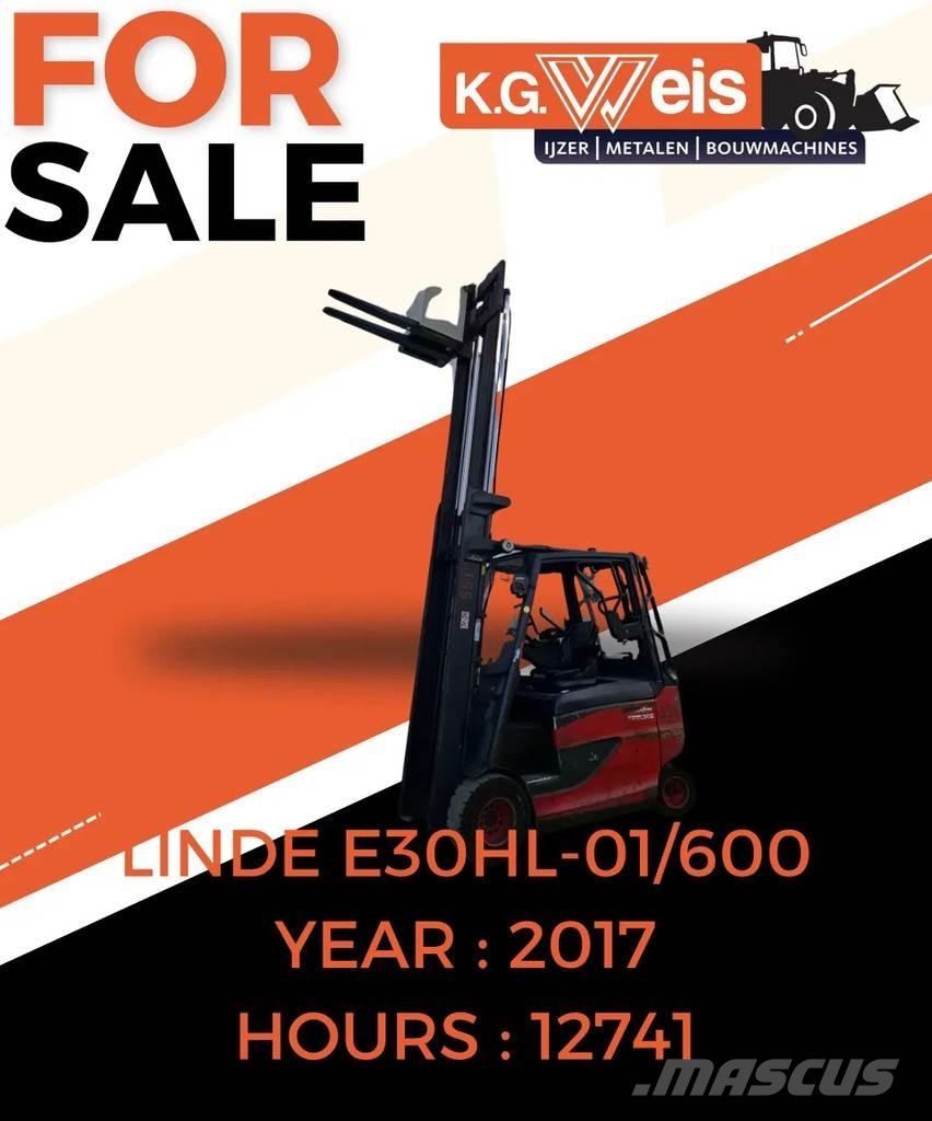 Linde E30HL01-600 バッテリーフォークリフト