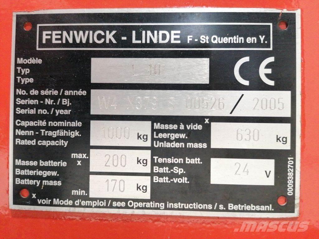 Linde L10 ウォーキンフォークリフト