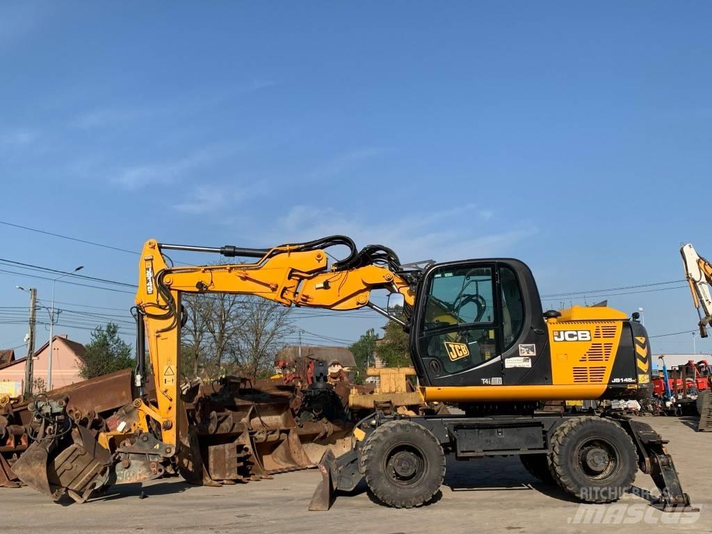 JCB JS 145 W ホイール式油圧ショベル（パワーショベル・ユンボ・バックホー）