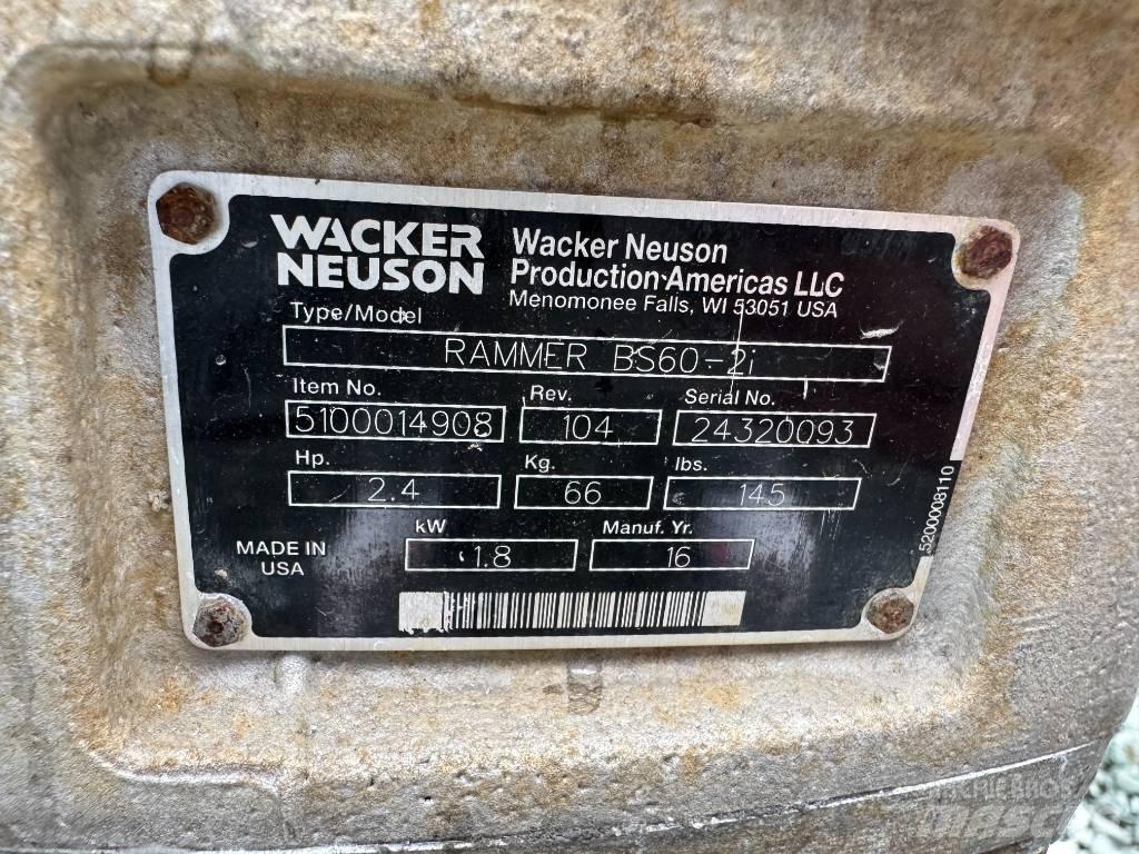 Wacker Neuson BS60-2 タンパ/転圧バイブレータ