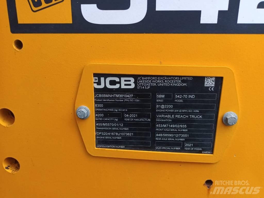 JCB 542-70 IND テレスコピックホイールローダー