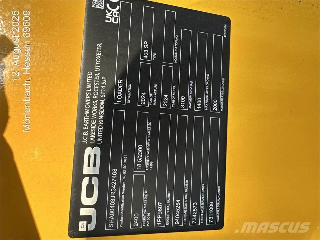JCB 403 ホイールローダー・タイヤショベル