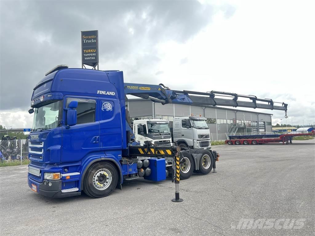 Scania R 560 6X2 クレーントラック、ユニック車