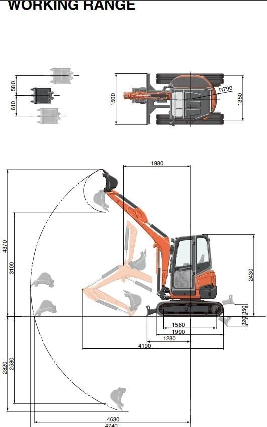 Kubota U 27-4 ミニ油圧ショベル 7t以下（ミニユンボ・ミニディガー）