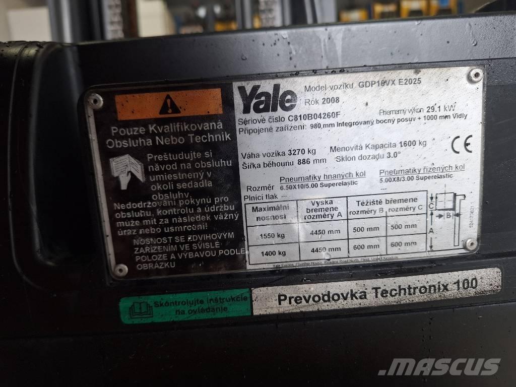 Yale GDP 16 VX LPGフォークリフト