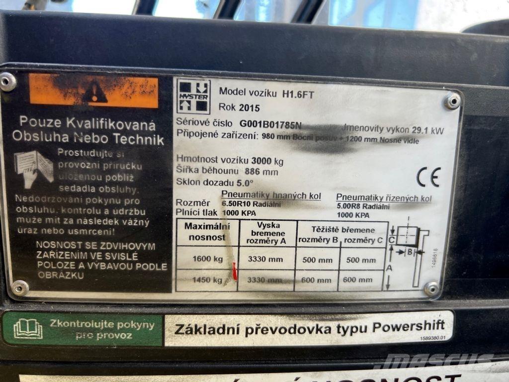 Hyster H 1.6 FT ディーゼル・軽油