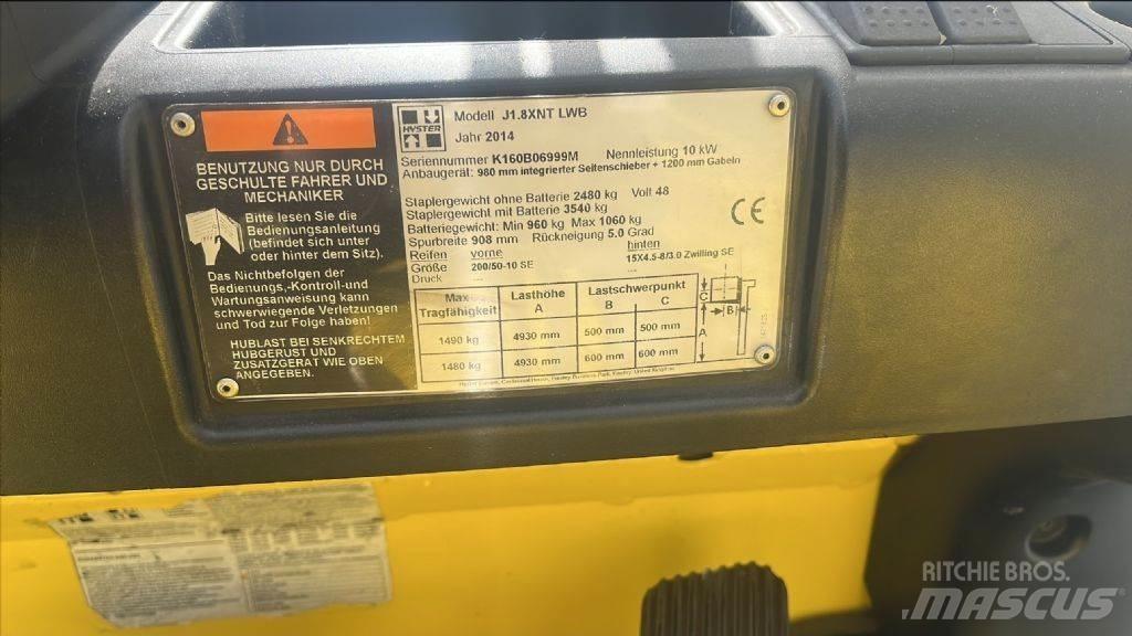Hyster J 1.8 XNT バッテリーフォークリフト