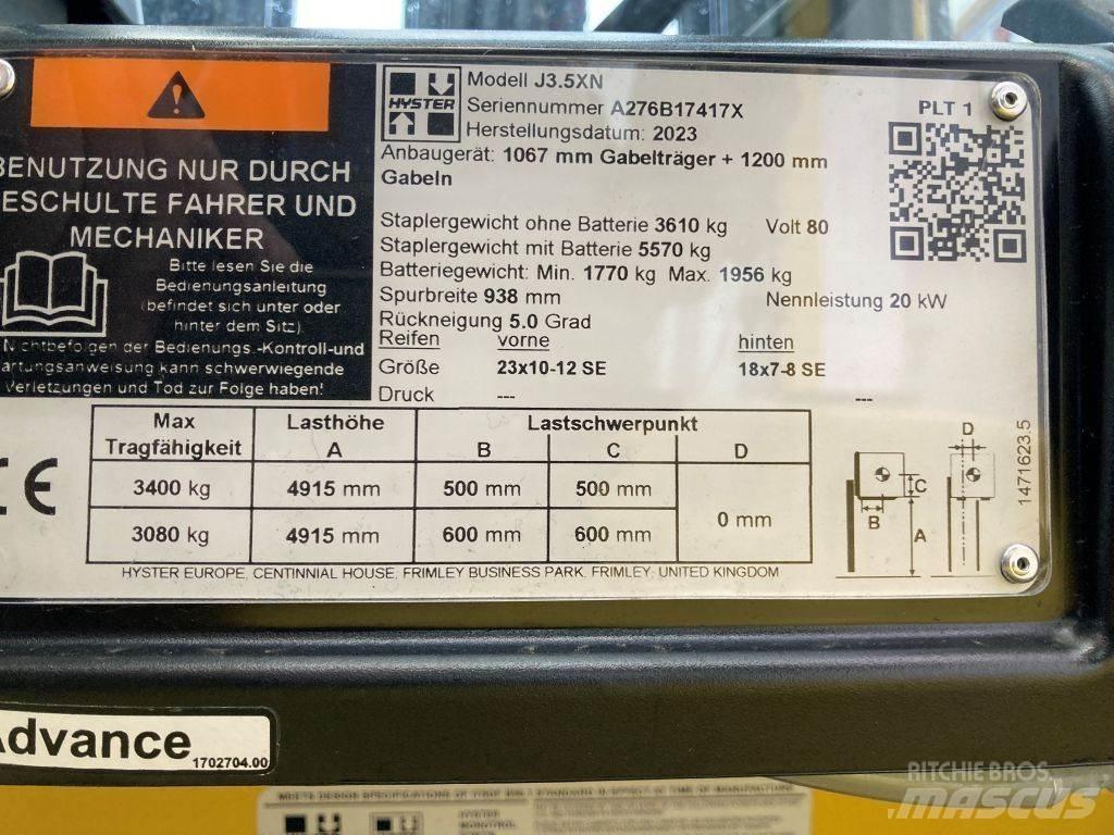 Hyster J 3.5 XN バッテリーフォークリフト