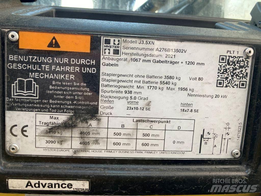 Hyster J 3.5 XN バッテリーフォークリフト