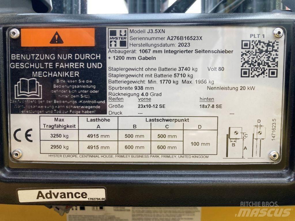 Hyster J 3.5 XN バッテリーフォークリフト
