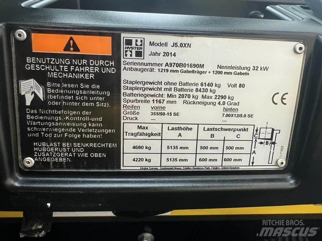 Hyster J 5.0 XN バッテリーフォークリフト
