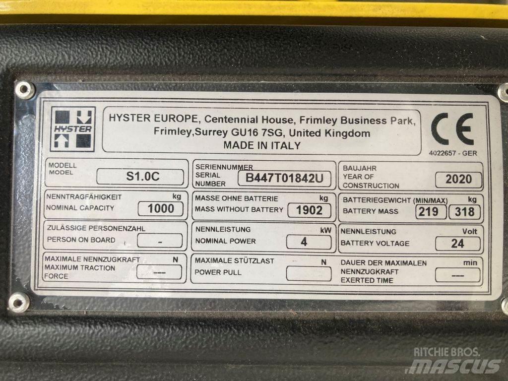 Hyster S 1.0 C ウォーキンフォークリフト