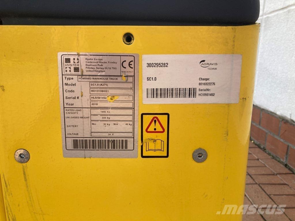 Hyster SC 1.0 ウォーキンフォークリフト