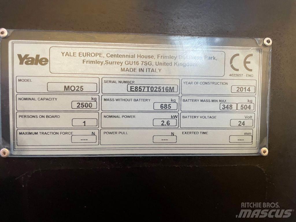 Yale MO 25 低型オーダーピッカー