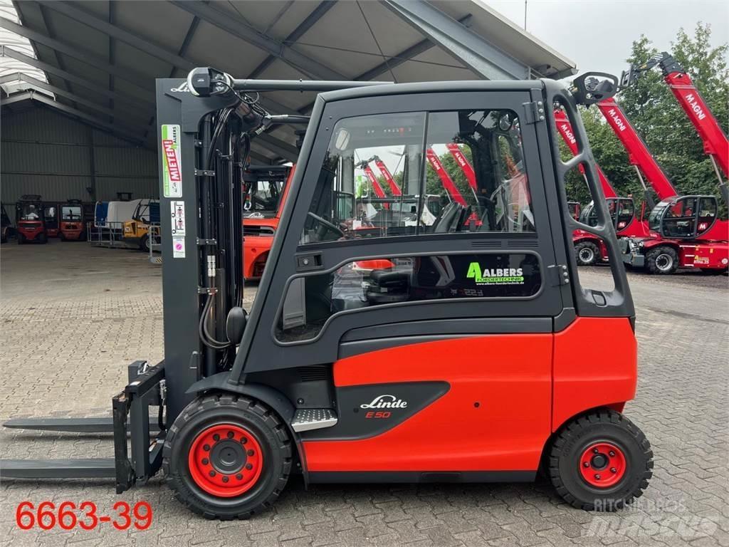 Linde E 50 HL 01 バッテリーフォークリフト