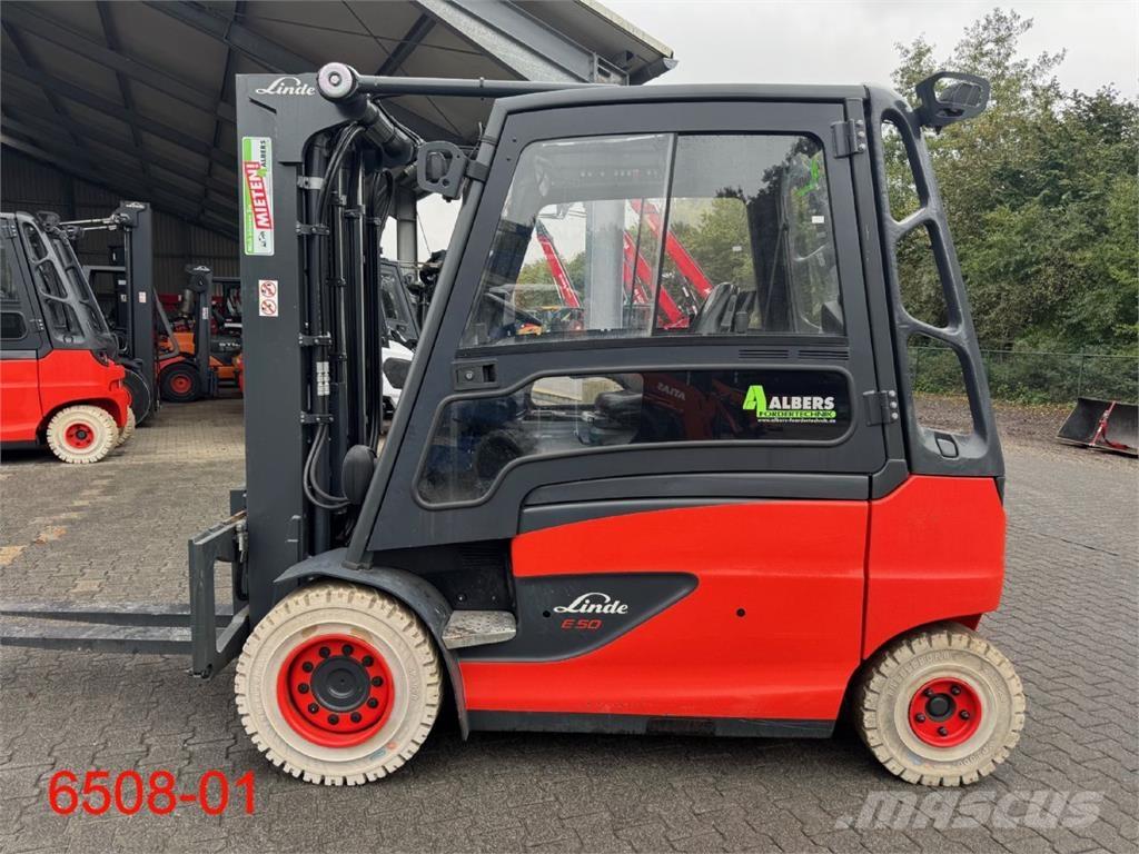 Linde E 50 HL 01 バッテリーフォークリフト