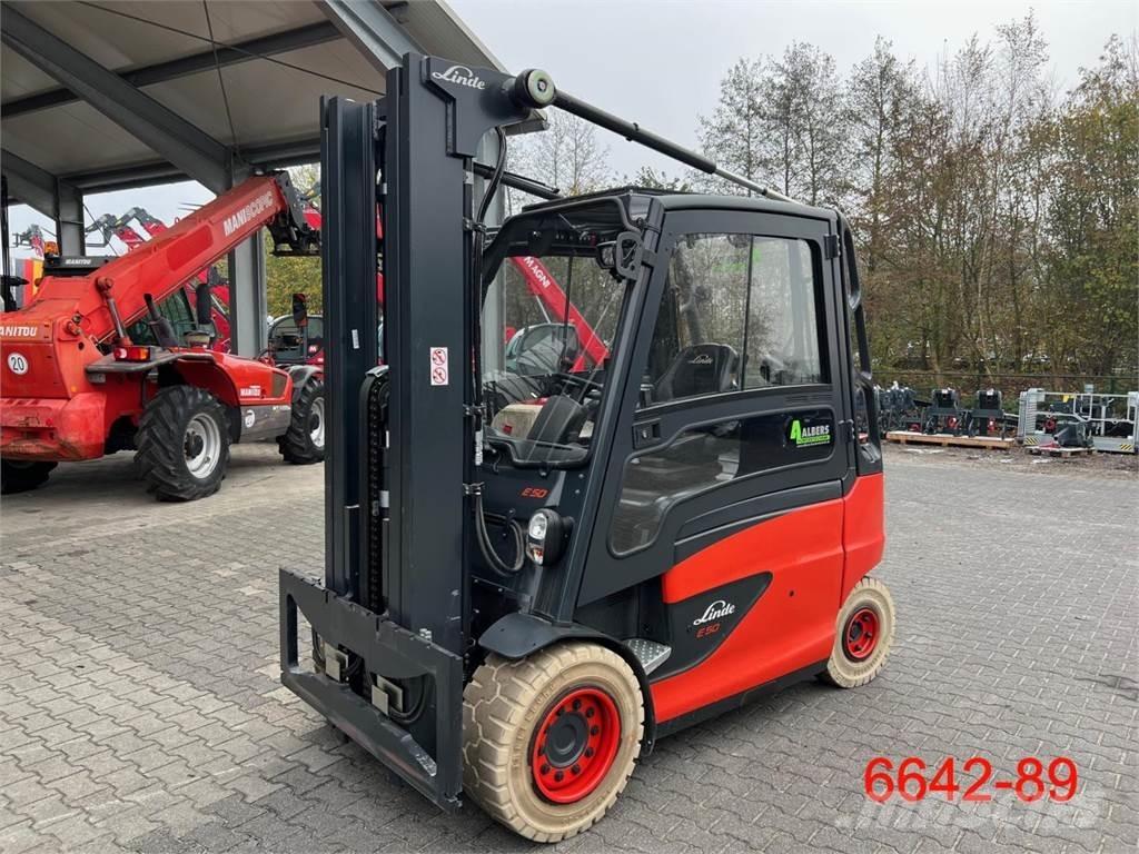 Linde E 50 HL 01 バッテリーフォークリフト