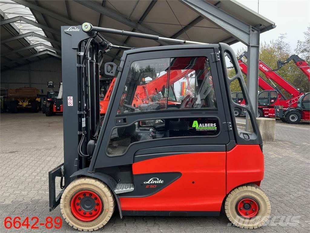 Linde E 50 HL 01 バッテリーフォークリフト