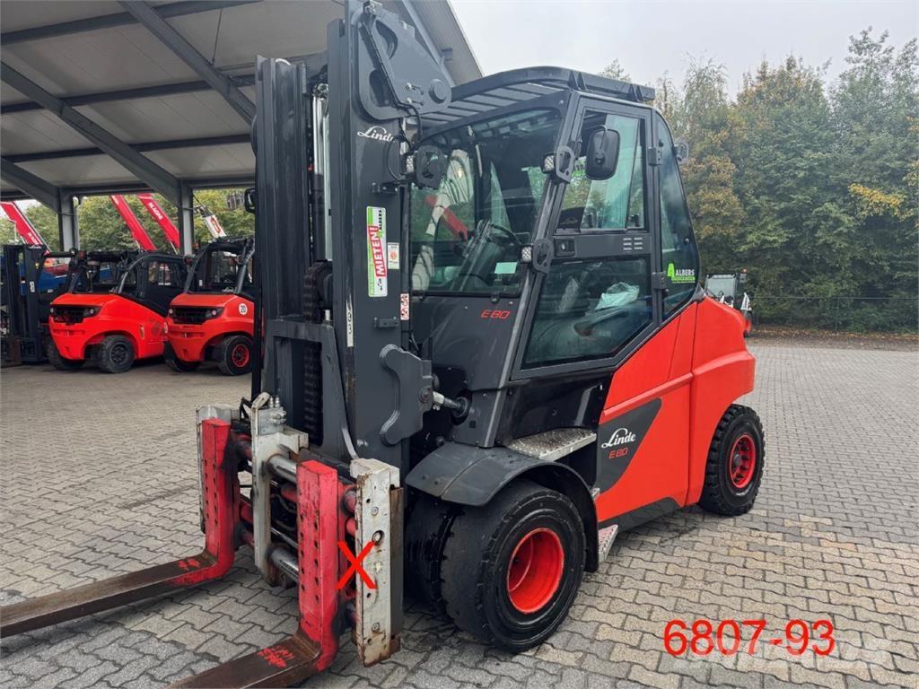 Linde E 80-01 / 900 バッテリーフォークリフト