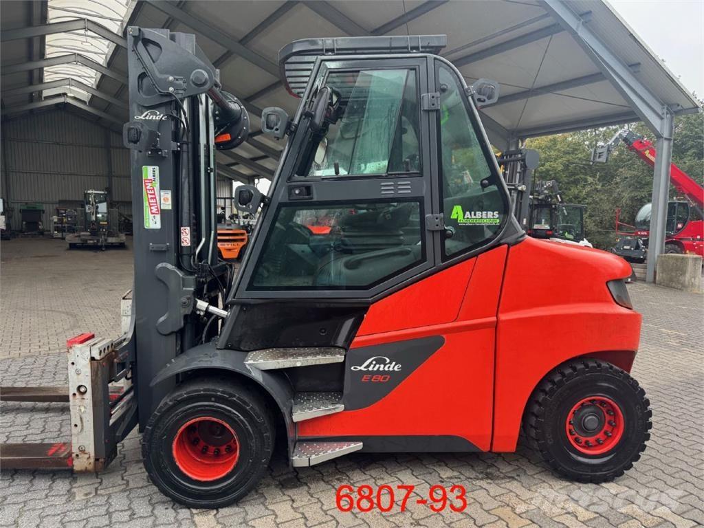 Linde E 80-01 / 900 バッテリーフォークリフト