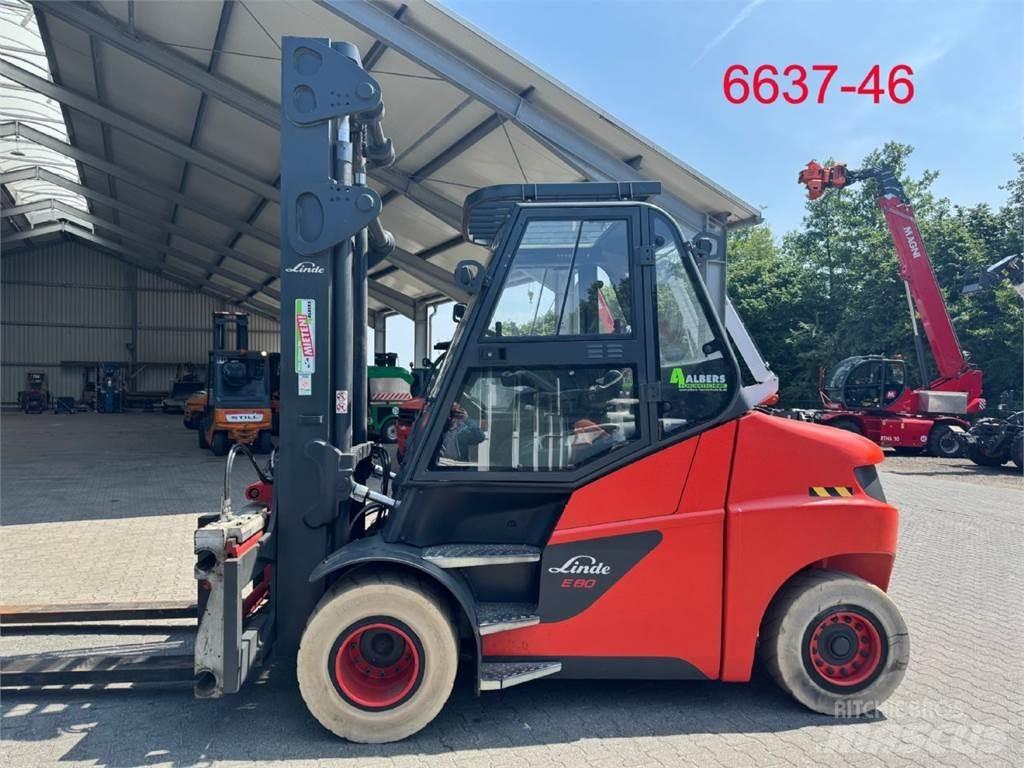 Linde E 80 - 01 / 900 バッテリーフォークリフト