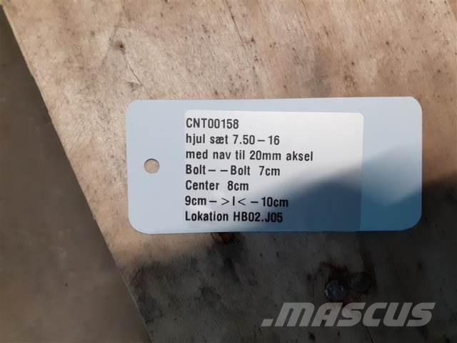  16'' 7.50-16 ダンプトレーラー