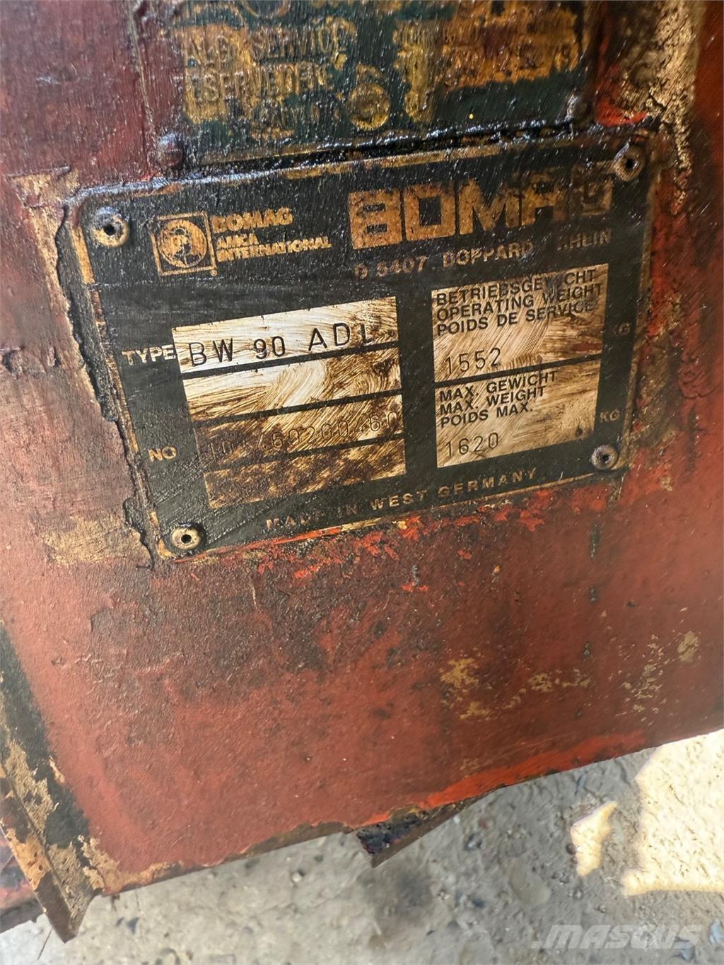 Bomag BW90 タンデムローラ
