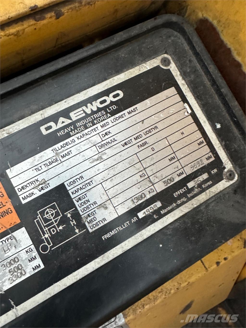 Daewoo G30E LPGフォークリフト
